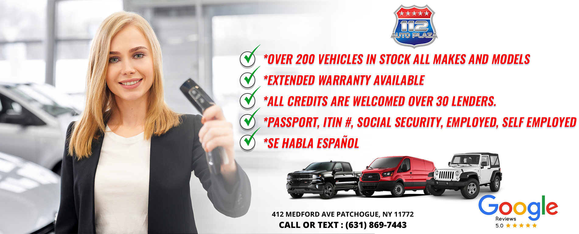 Used cars for sale in Patchogue | 112 Auto Plaza. Patchogue New York